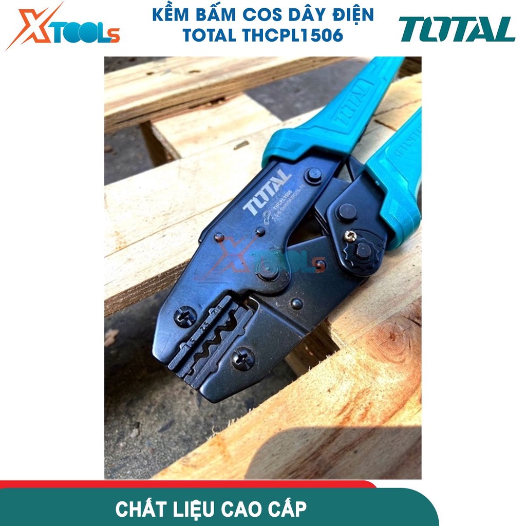 Kềm bấm cos đầu dây không cách điện AWG16-10, lực ép có thể được điều chỉnh được, chiều dài kìm 9 inch-CHÍNH HÃNG-XTOOLS