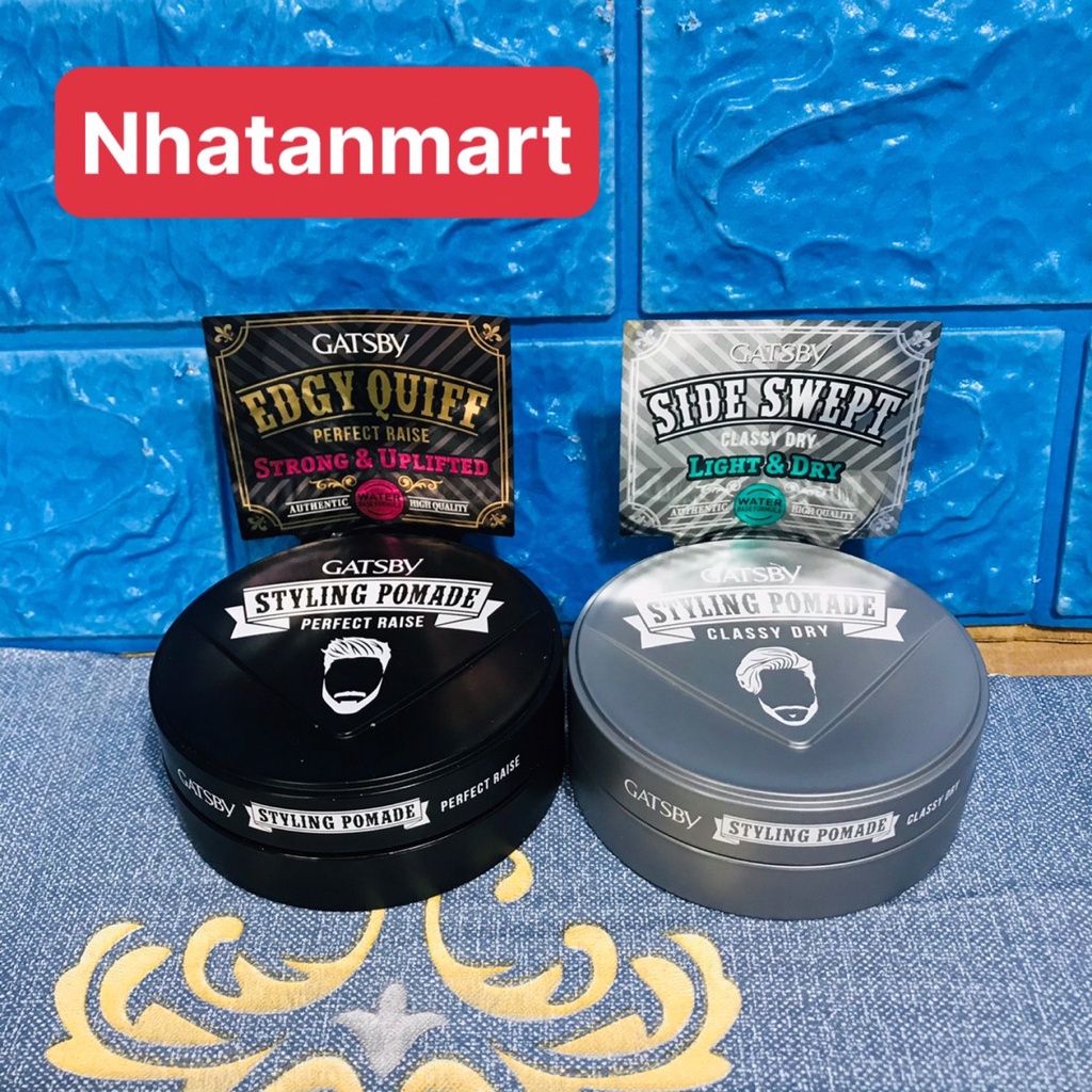 Pomade tạo kiểu tóc nam Gatsby Styling Pomade 75G [Nhật Bản]