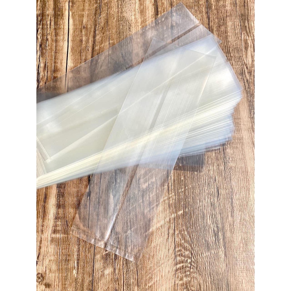Bịch 100 Túi nilon đựng bánh Gối trong kích thước 10,5cm x 33,5cm