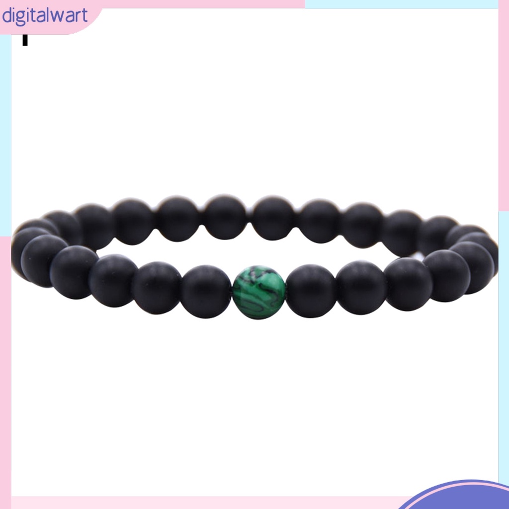 Vòng tay chuỗi hạt đá tròn kiểu dáng thời trang cho nam/nữ