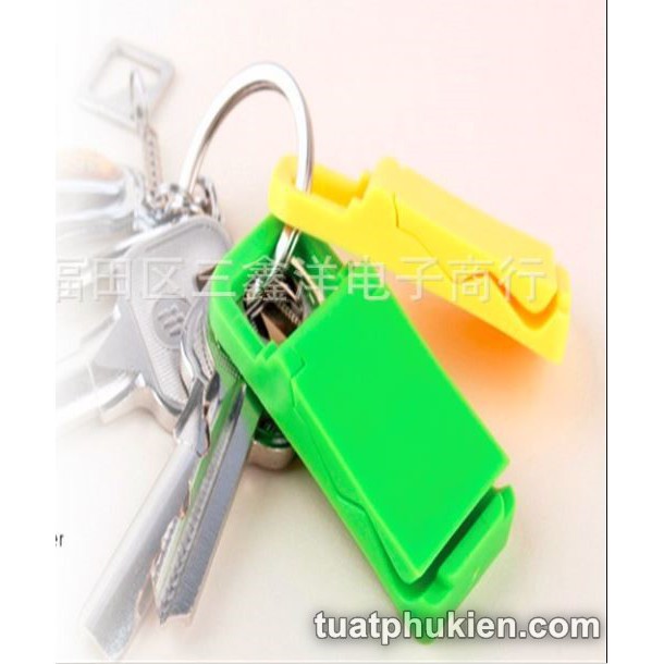 10 Giá đỡ điện thoại mini nhiều màu gắn được vào móc chìa khóa giá sốc