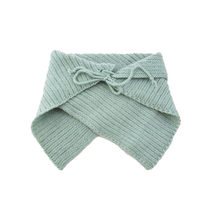 Khăn Choàng Cổ Dệt Kim Mềm Mại Màu Trơn Thời Trang Thu Đông Cho Bé