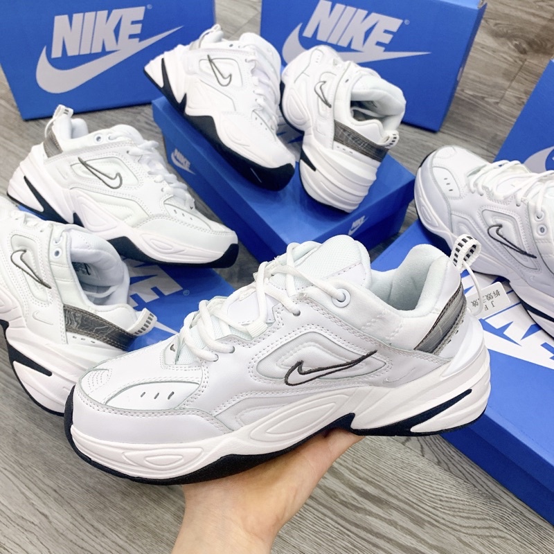 Giày Thể Thao M2K Tekno Trắng Đen Cao Cấp [FULL BOX] Giầy sneaker xám trắng tăng chiều cao nam nữ hottrend