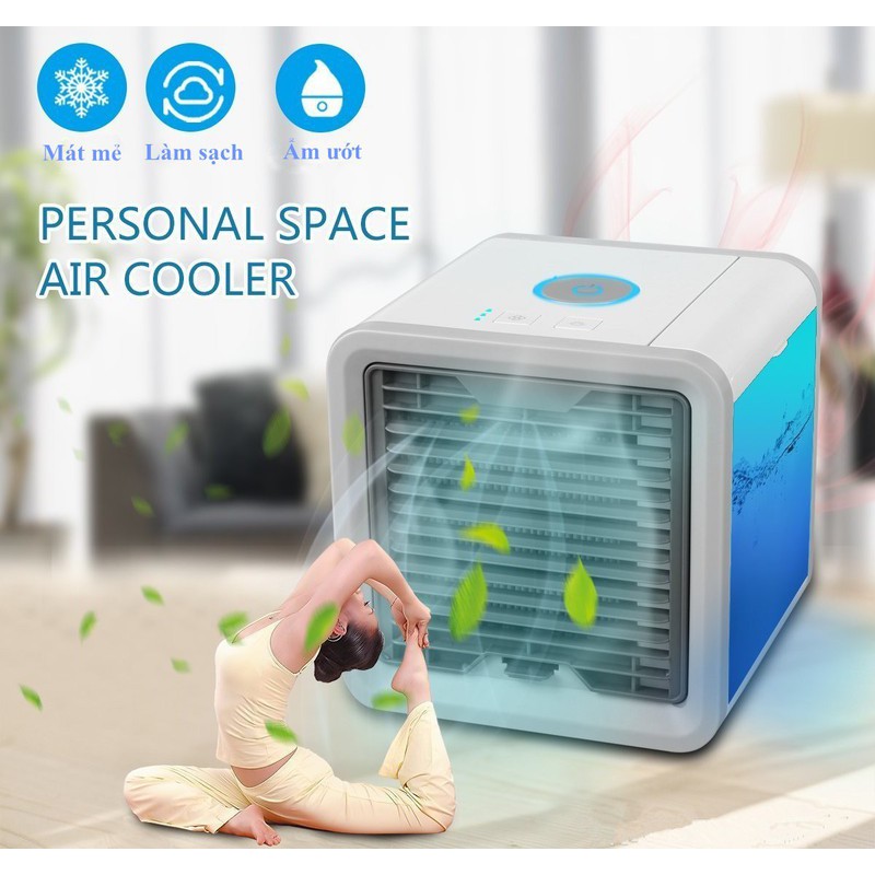 Quạt đá điều hòa hơi nước mini để bàn - Quạt điều hòa mini có khay chứa đá | BigBuy360 - bigbuy360.vn