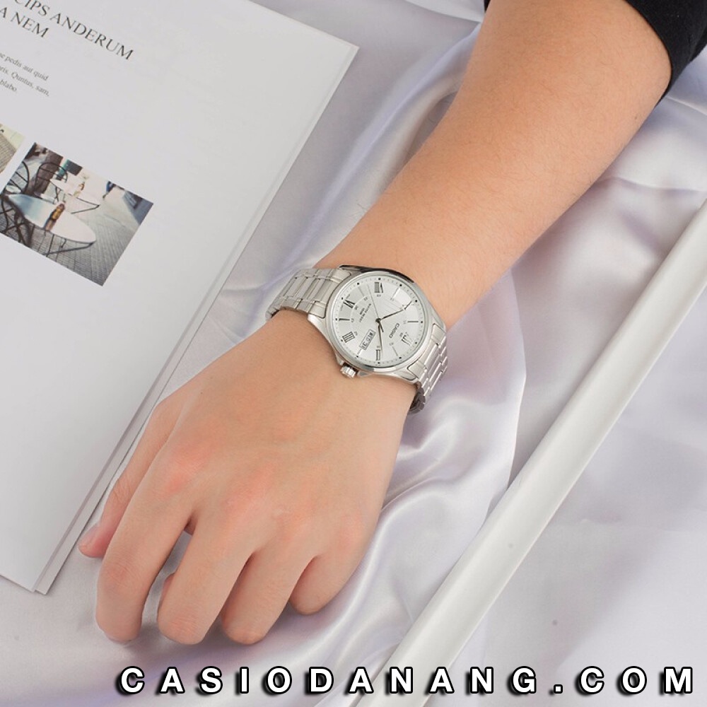 Đồng hồ nam dây kim loại Casio chính hãng Anh Khuê MTP-1384D-7AVDF (41mm)
