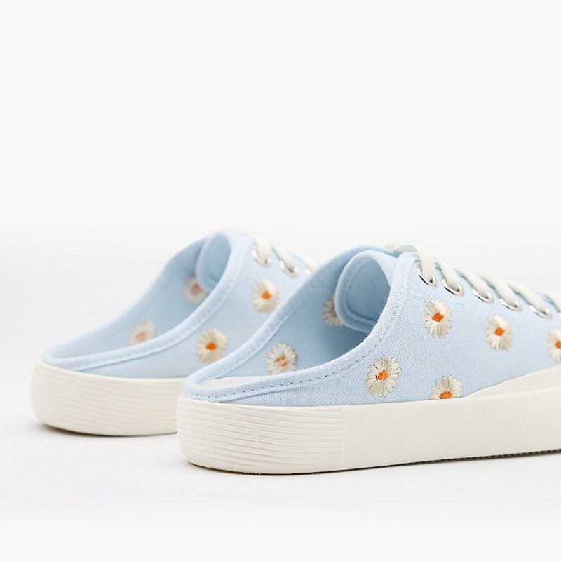 Giày Vải Zara Thêu Hoạ Tiết Hoa Cúc Xinh Xắn Cho Phụ Nữ Size 35 - 40 | BigBuy360 - bigbuy360.vn