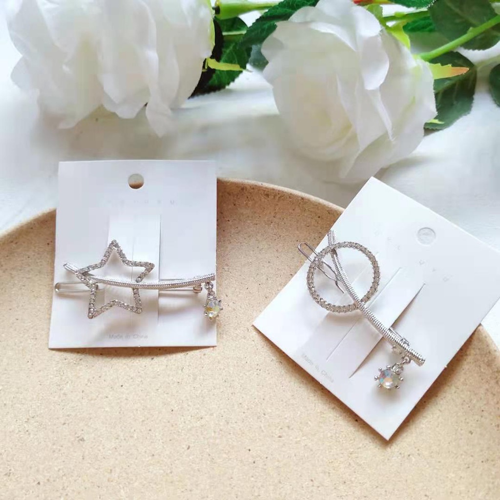 KẸP TÓC ĐÍNH ĐÁ PHONG CÁCH HÀN QUỐC NỮ TÍNH ĐỘC ĐÁO