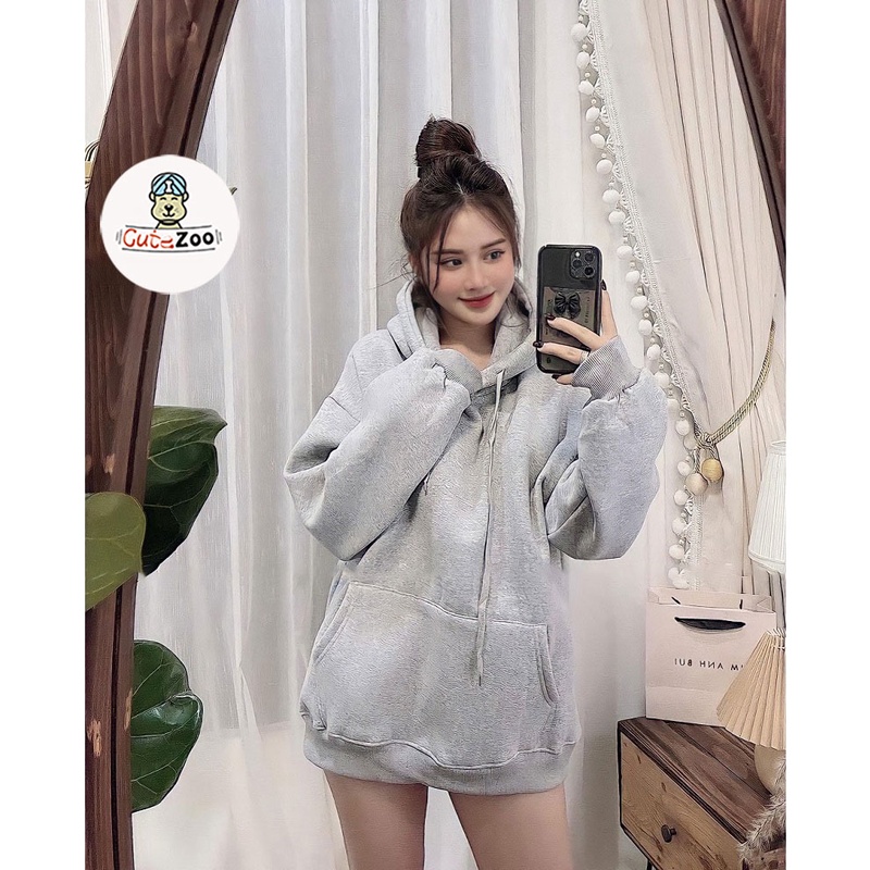 Áo hoodie nữ form rộng dài tay SIM Áo hoodie nỉ trending Hàn Quốc - CUTE_ZOO