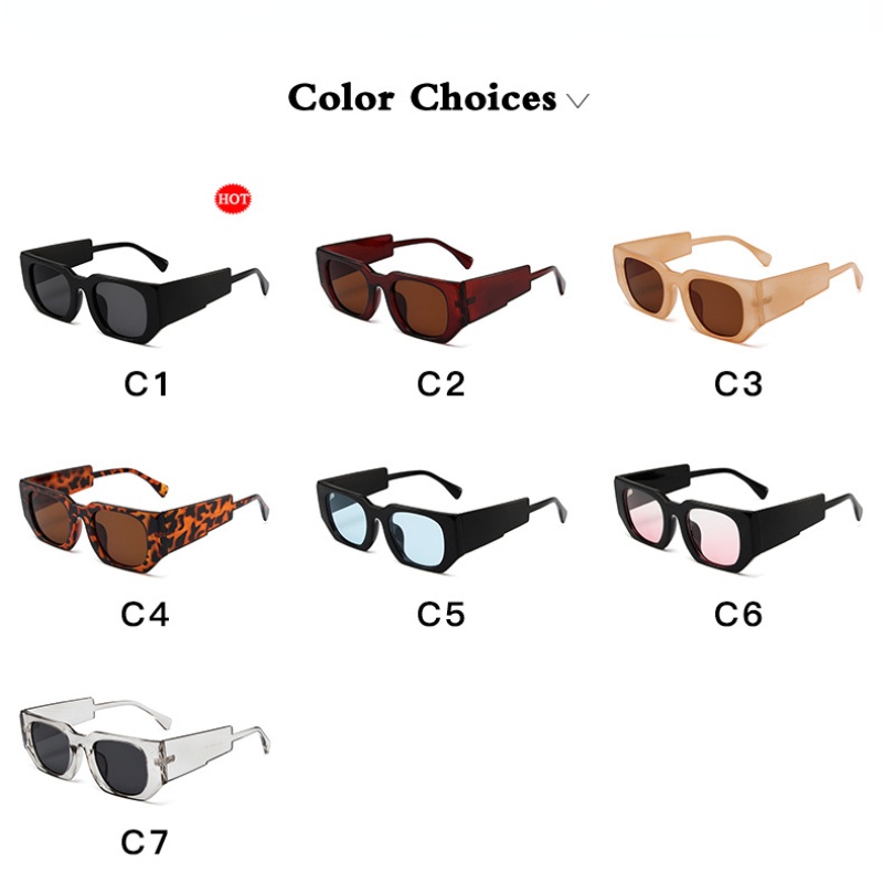 Kính Mát Gọng Chữ Nhật Phong Cách Thời Trang Retro Hiện Đại