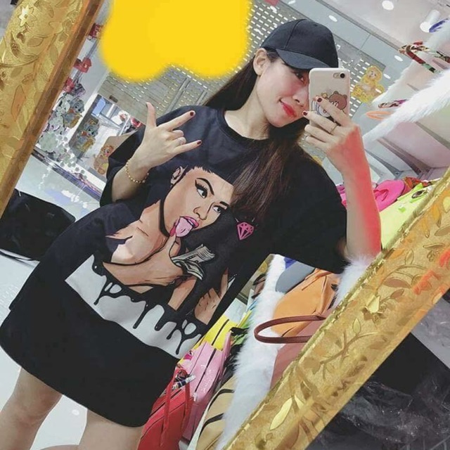 Váy Suông 3D Mầu Đen