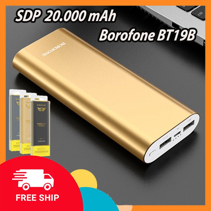 SẠC DỰ PHÒNG BOROFONE BT19B 20.000mAh | HÀNG CHÍNH HÃNG | TẶNG KÈM 01 LOA MINI B2S10 | BigBuy360 - bigbuy360.vn