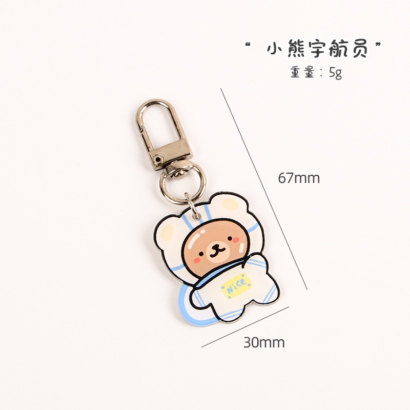 Móc Chìa Khóa Bằng Acrylic Hình Hoạt Hình Dễ Thương