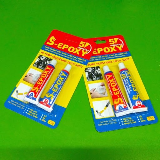 Keo dán kim loại 2 thành phần S-epoxy 20G