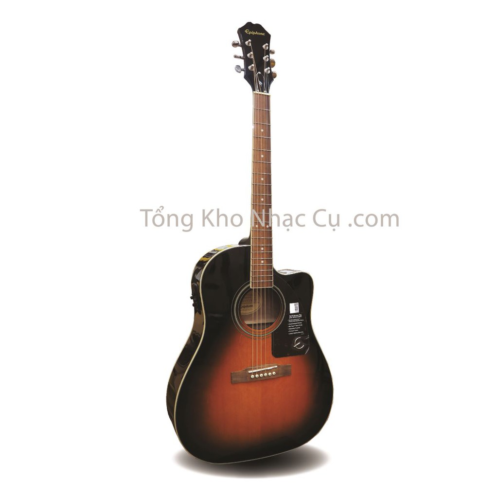 Đàn Guitar Acoustic EQ Epiphone AJ220SCE - Màu Sunburst (Chính Hãng Full Box 100%)