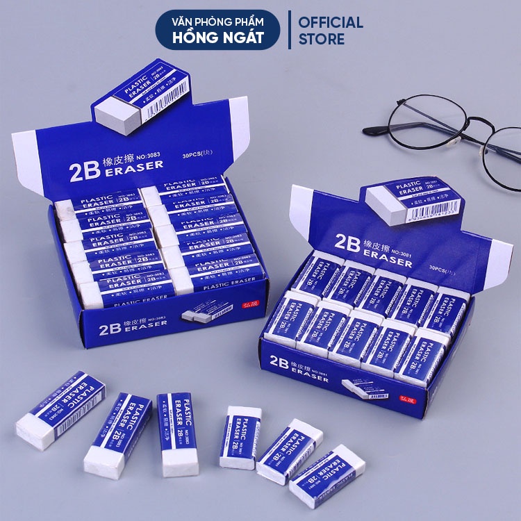 Tẩy bút chì 2b, đồ dùng học tập dễ thương gôm tẩy cute giá rẻ làm quà tặng học sinh văn phòng phẩm T38