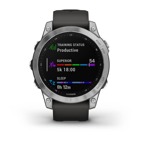 Đồng hồ thông minh Garmin Fenix 7 Silver with Graphite Silicone Band
