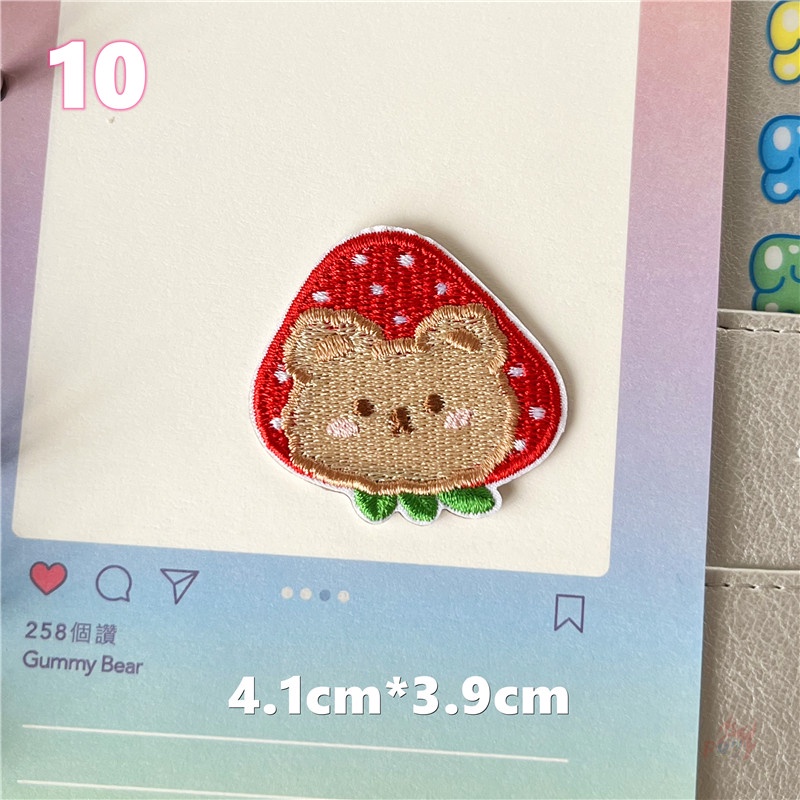 ✿ Miếng Dán Hình Thỏ/Cún/Mèo/Gấu Hoạt Hình Tự Dính ✿ 1 Sticker Ủi Thêu Hình Động Vật Dễ Thương