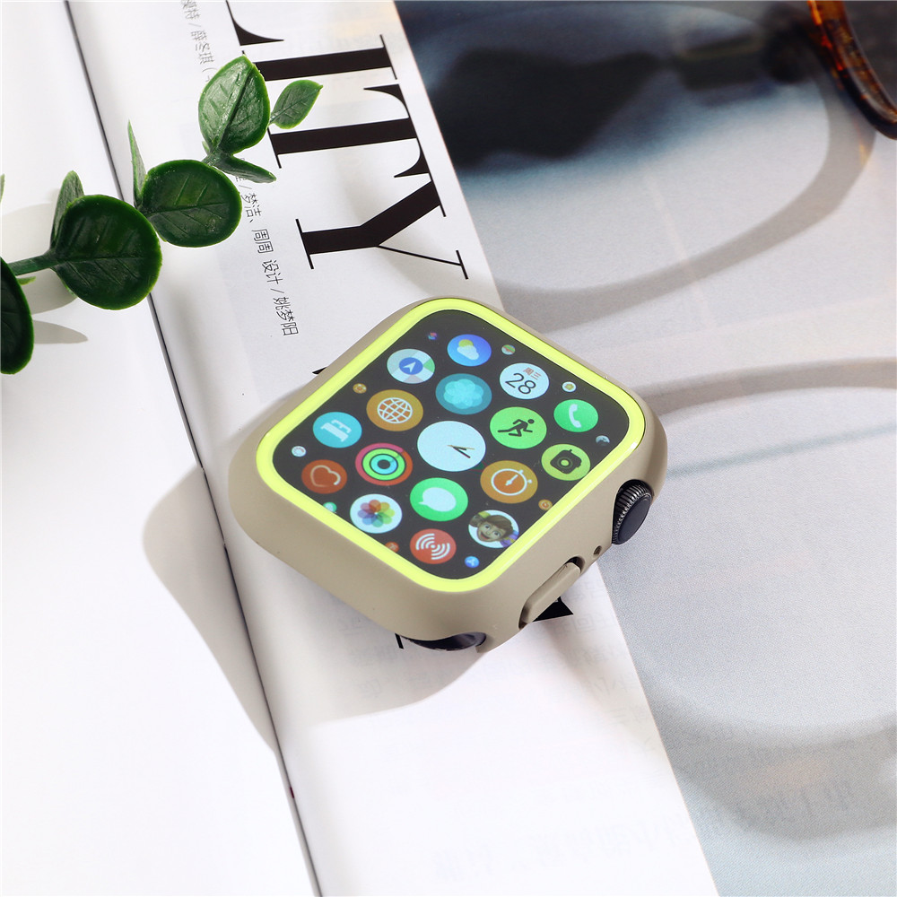 Vỏ đồng hồ Apple hai màu bằng PC bảo vệ màn hình iWatch 41mm 45mm 38mm 40mm 42mm 44mm series 7/1/2/3/4/5/6 / se