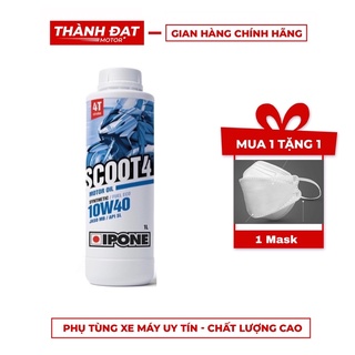 Dầu nhớt xe tay ga IPONE Scoot4 nhập khẩu Pháp chính hãng , chai 1L
