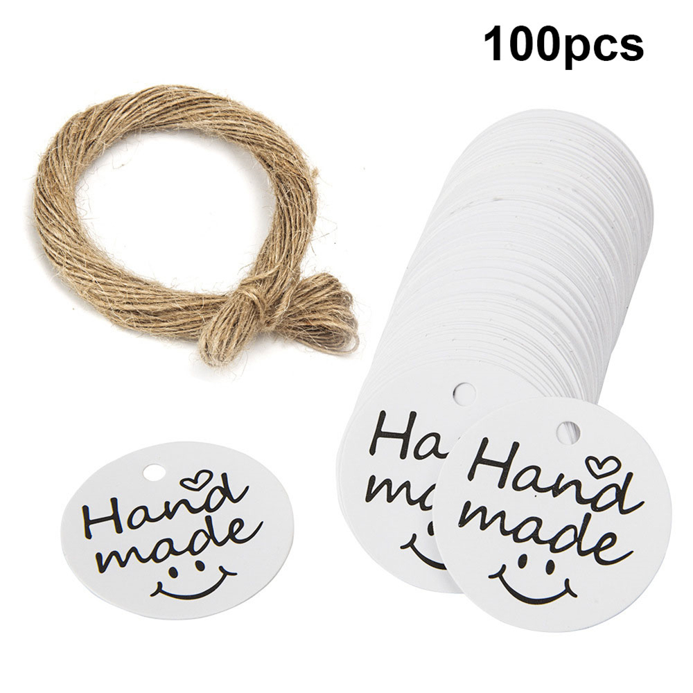 FASHYUNER Set 100 Thẻ Giấy kraft Trang Trí Đa Năng Tiện Dụng