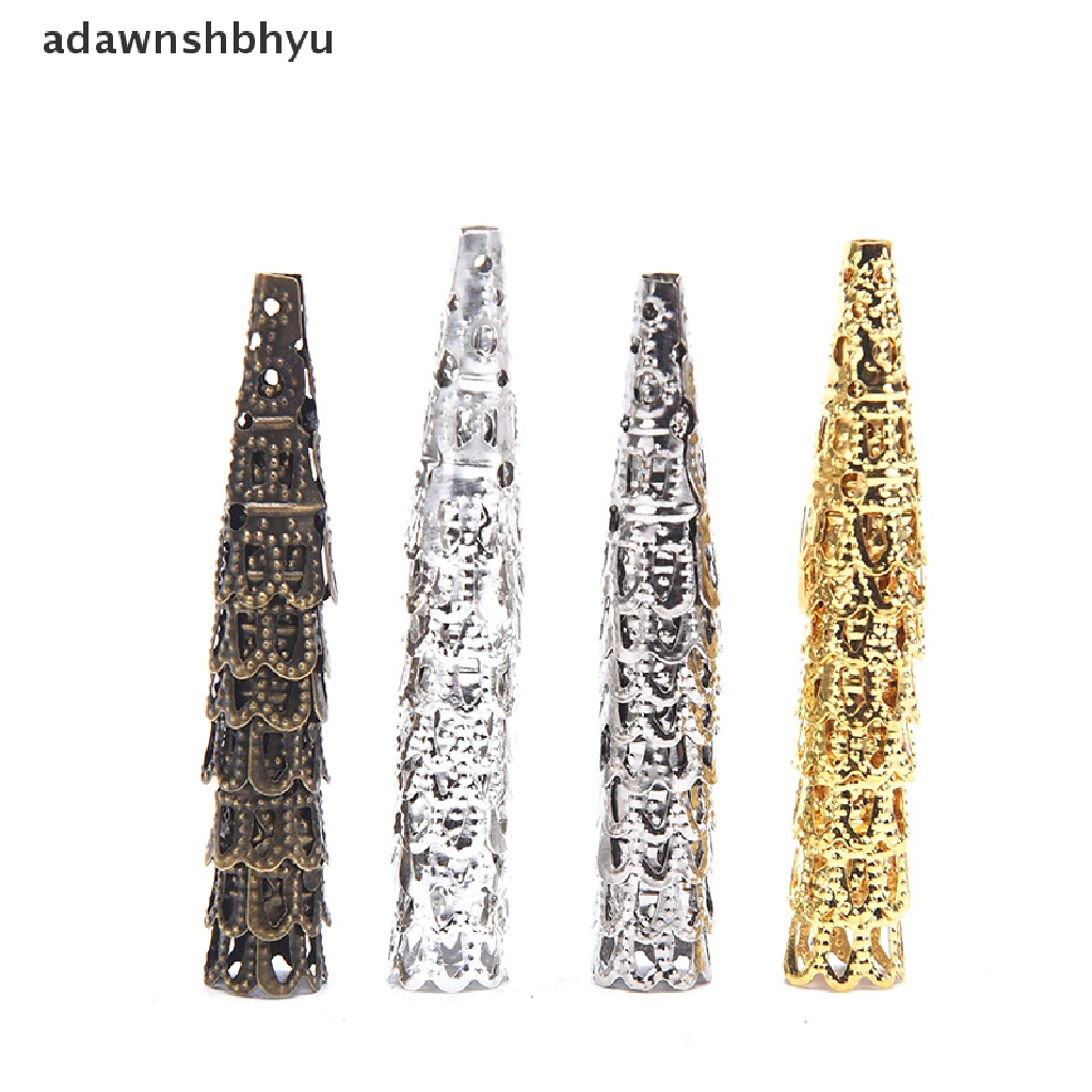 Set 100 Nắp Đậy Đầu Hạt Rỗng Hình Nón Làm Trang Sức DIY
