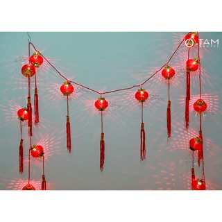 [LOẠI 1] Dây đèn lồng đèn đỏ trang trí tết số 04