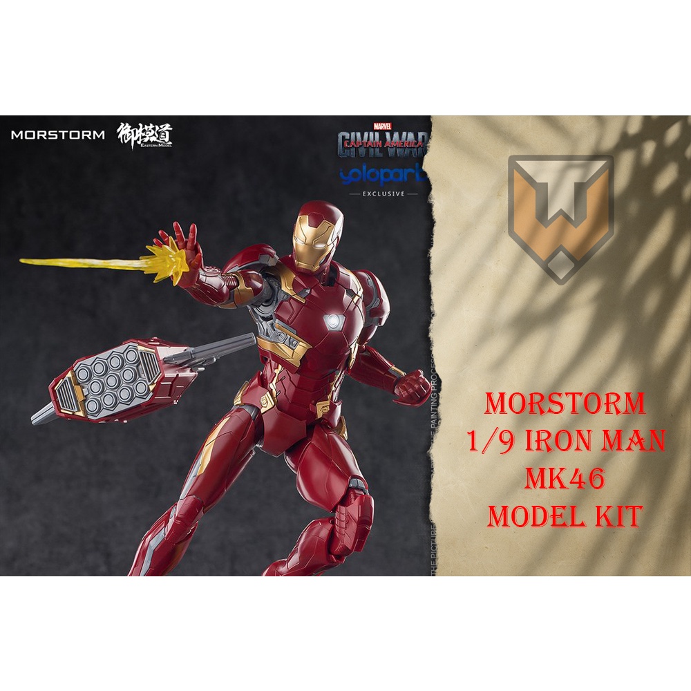 Mô Hình Lắp Ráp E-Model x Morstorm 1/9 Ironman MK46 Nomal Version