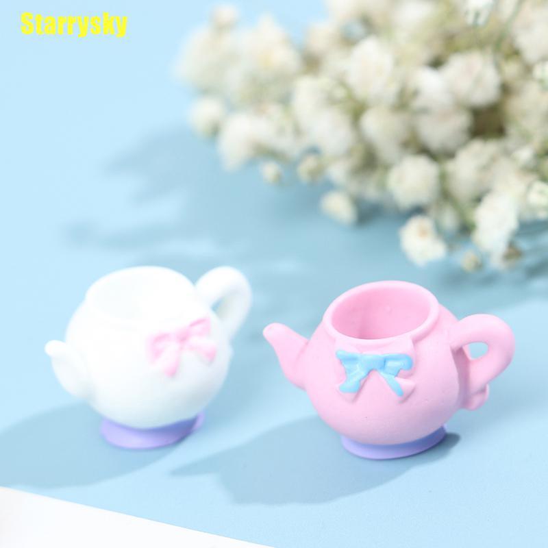 Set 5 Ấm Trà Mini 1: 12 Nhiều Màu Sắc Trang Trí Nhà Búp Bê