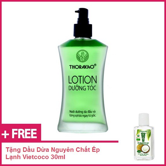 Lotion Dưỡng Tóc Thorakao 120ml - Tặng Dầu Dừa Ép Lạnh Vietcoco 30ml | BigBuy360 - bigbuy360.vn