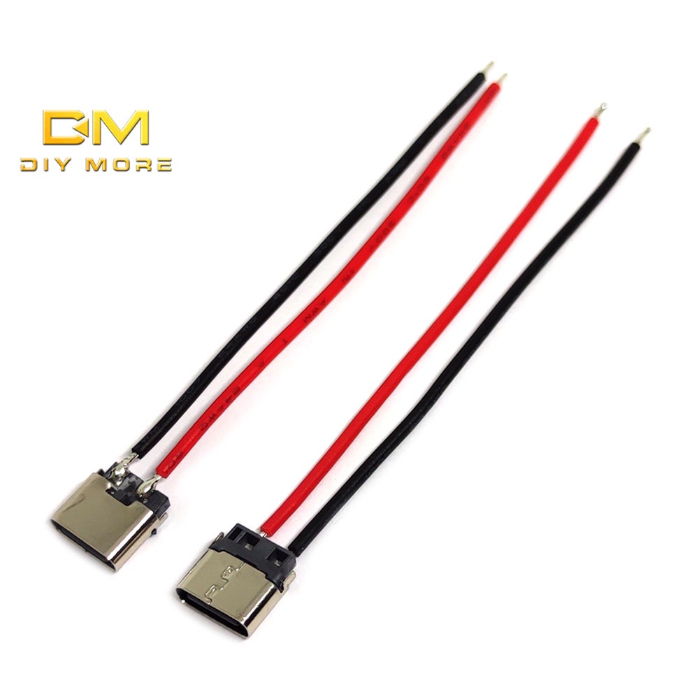 Dây cáp nối cổng sạc USB loại C DIYMORE 2 chân có đế hàn DIY