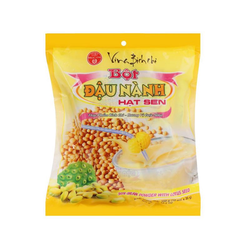 BỘT ĐẬU NÀNH HẠT SEN BÍCH CHI CÓ ĐƯỜNG BỊCH 350G