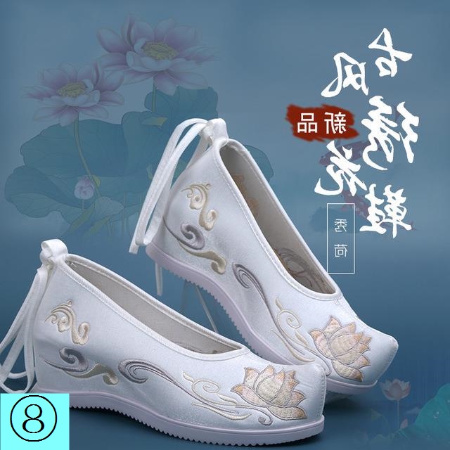 Giày Hán Phục Cao Gót Thêu Họa Tiết Phong Cách Trung Hoa Cổ Điển Mới Cho Nữ