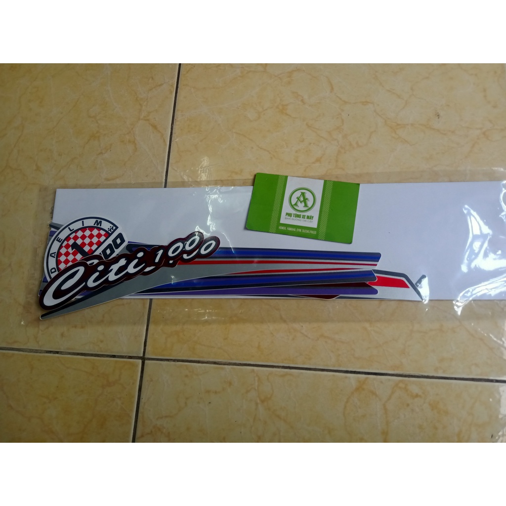 Bộ tem xe citi 100 cao cấp