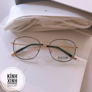 Kính Gọng Vintage Kim loại tăm mảnh Hàn Quốc cao cấp