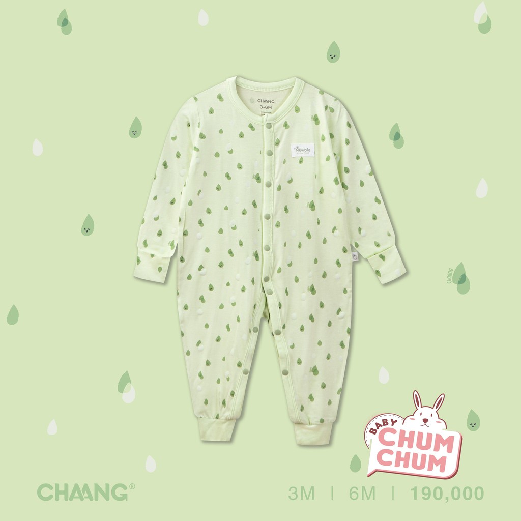 Body Cotton Dài Cho Bé Cúc Giữa Summer Xanh Lá Chaang  Babychumchum