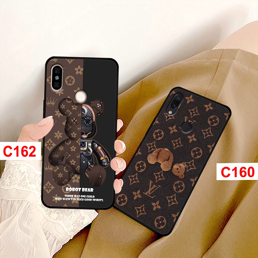 Ốp Redmi Note 5--Note 6--Note 7--Redmi 6 Pro/Mi A2 Lite--Redmi 7 - Mi 6x/Mi A2  in hình gấu bearbrick thời trang.