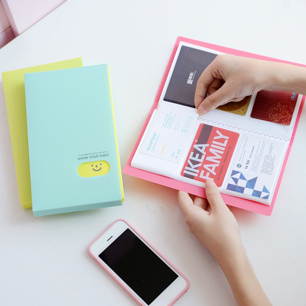 ❀SIMPLE❀ 120 Pockets Fashion Photocard Book Candy Color Photo Album Lomo Card Holder Portable New Collection Large Capacity Card Stock/Multicolor