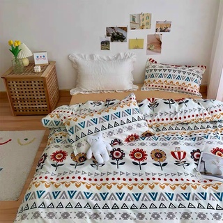 Bộ Vỏ Chăn Ga Gối Coton poly hàng nhập khẩu cao cấp mẫu HOA THỔ CẨM