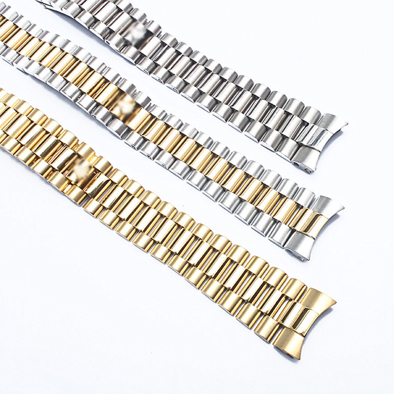 Dây Đeo Thay Thế Bằng Thép Không Gỉ 13mm 17mm 20mm 21mm Dành Cho Đồng Hồ Rolex