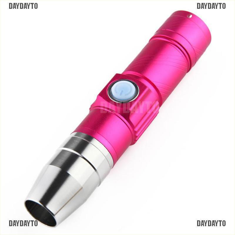 Đèn Pin LED UV 365nm 3 Chế Độ Kèm Sạc USB Tiện Dụng Chất Lượng Cao