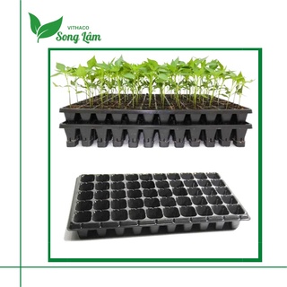 Khay nhựa ươm hạt giống, vỉ nhựa ươm cây 32 lỗ, 50 lỗ (đặt vừa viên nén xơ dừa)