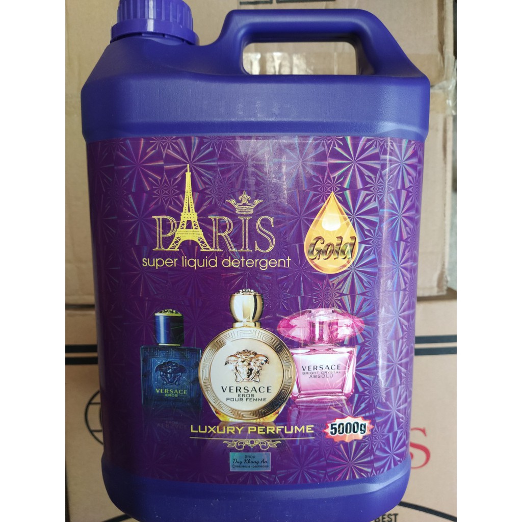 Nước giặt xả Paris 5kg Đen-Tím