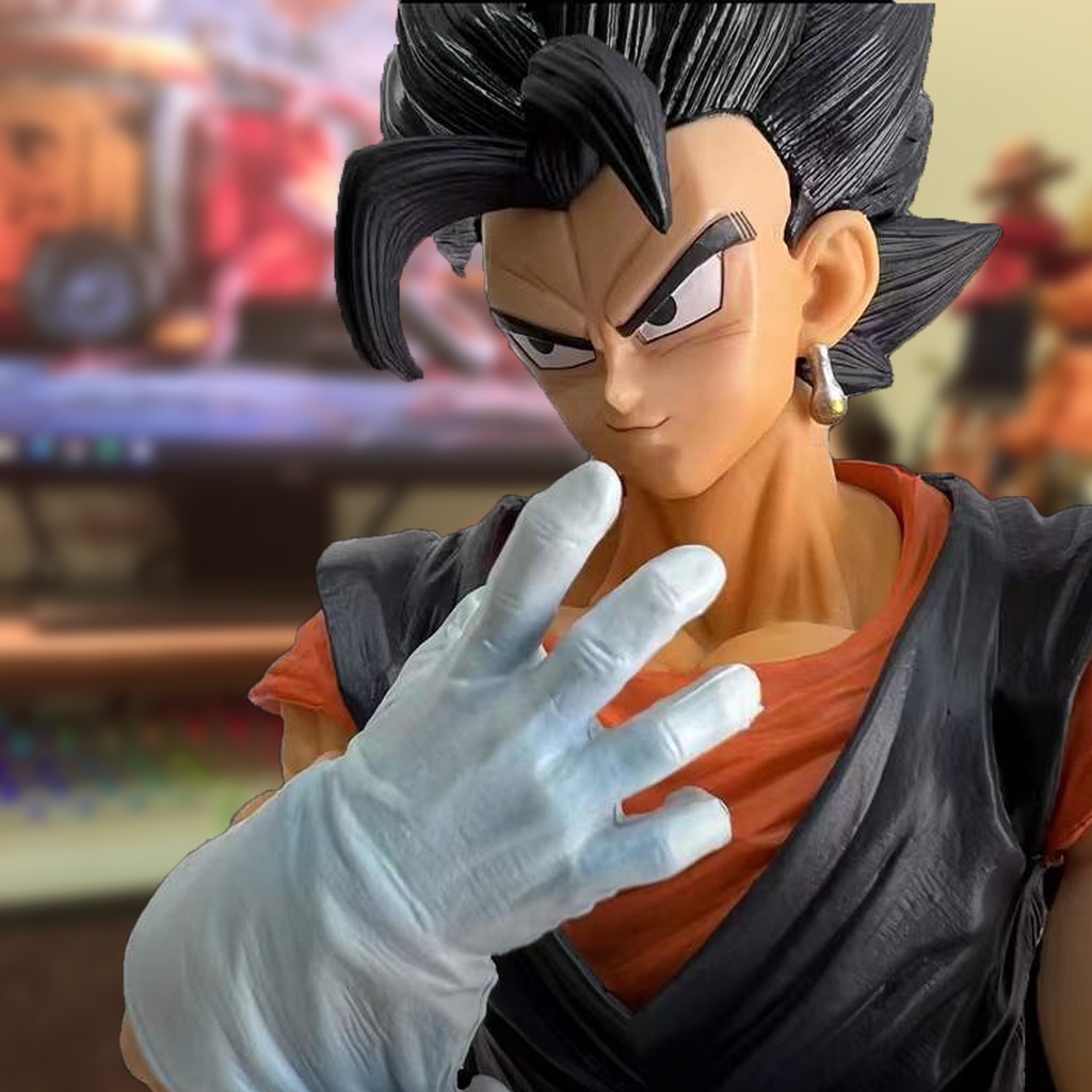 [ NHỰA ĐẶC 33CM ] Mô hình tượng đồ chơi Vegito black ssj2 blue 7 viên ngọc rồng Vegetto super saiyan figure dragon ball