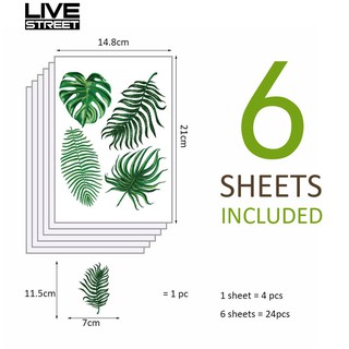 Sticker dán tường hình chiếc lá