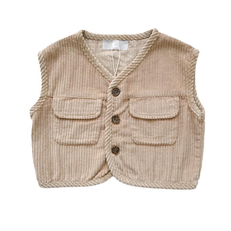 Áo Khoác Vest Không Tay Dáng Rộng Phong Cách Retro Thời Trang Xuân Thu Dành Cho Nữ / Nam