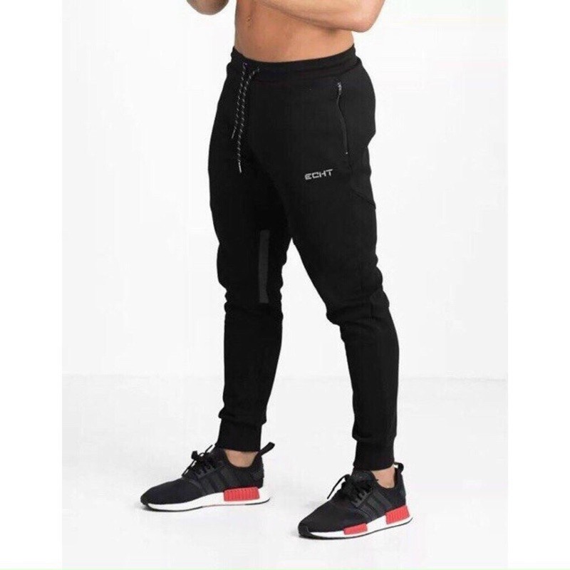 QUẦN DÀI TẬP GYM NAM ECHT - QUẦN JOGGER GYM ECHT VẢI THUN POLLY CAO CẤP MÁT LẠNH