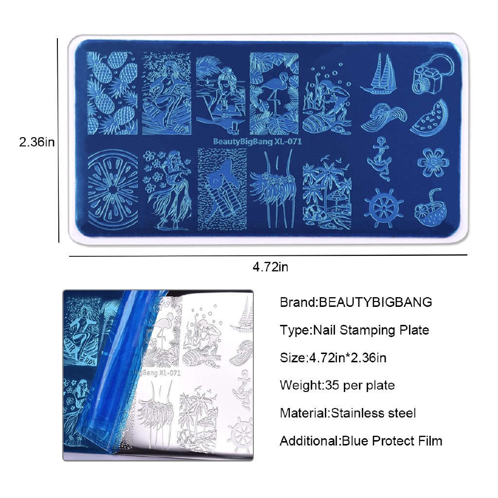 [Hàng mới về] Bộ khuôn hình trang trí móng tay nhiều kiểu đẹp mắt