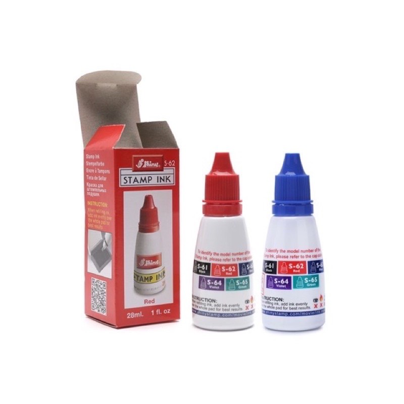 Mực châm thêm, thay vào khay mực, tampon con dấu đóng mộc SHINNY chính hãng 28ml.