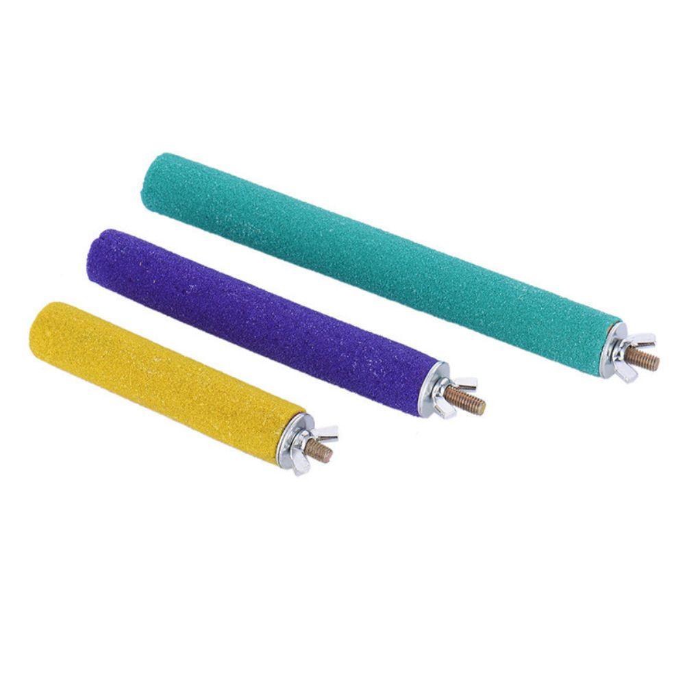 HS Color Random Parrot Perches Stand Hot Bites Gnawing Chew Toy Paw Grinding