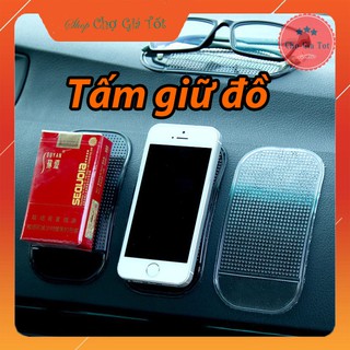 Tấm lót giữ đồ chống trượt điện thoại đồ dùng vật dụng nhỏ trên ô tô (13x7cm)